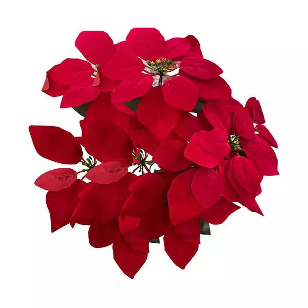 Ramo De Flores Rojas Artificial Sencillo