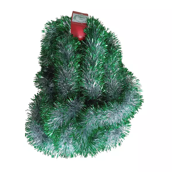 Guirnalda Navideña Verde Plata