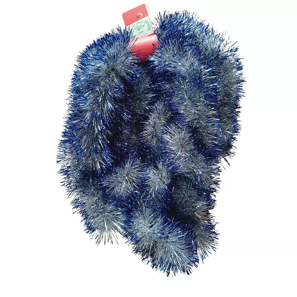 Guirnalda Navideña Azul Plata